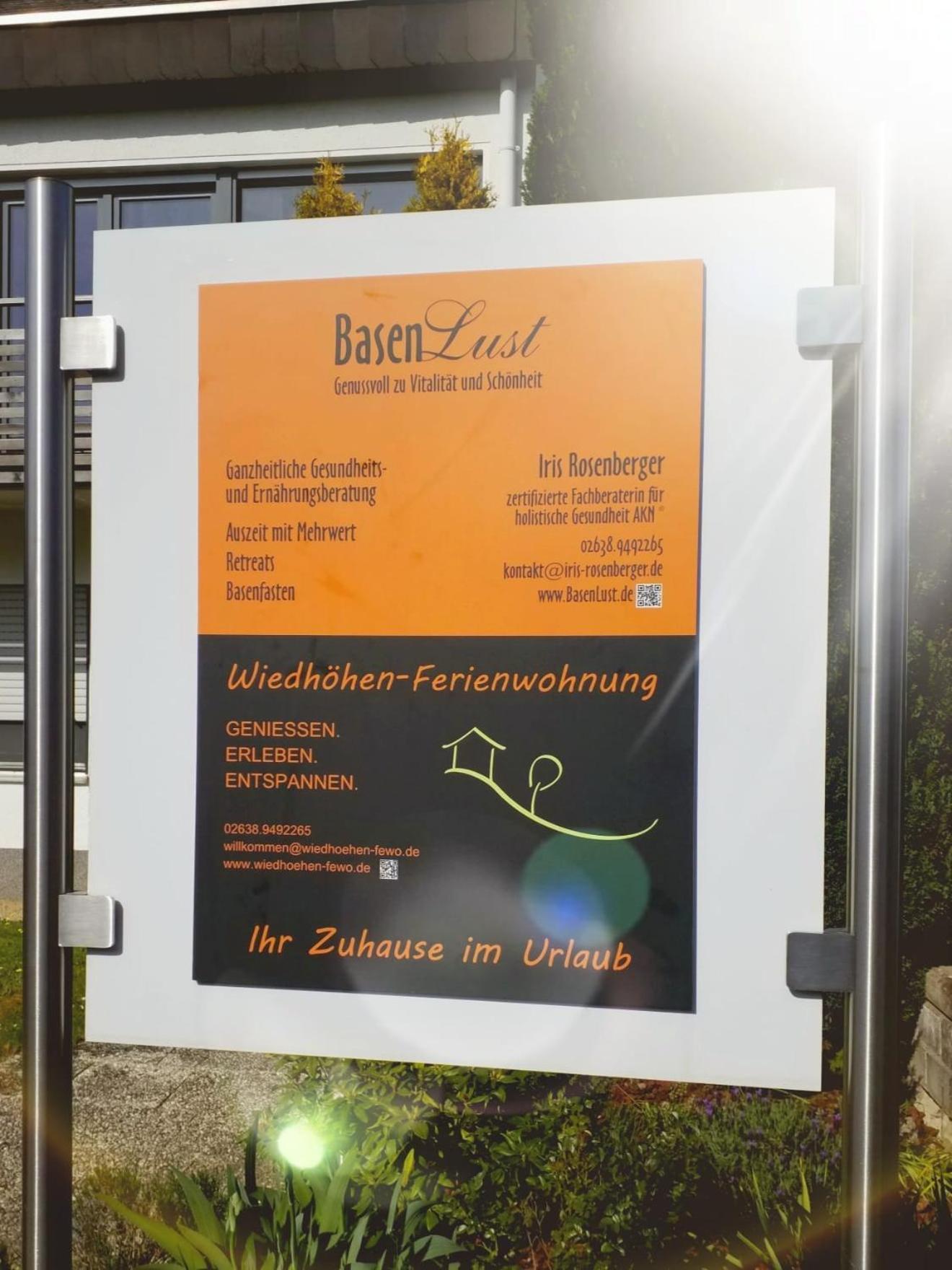 Wiedhoehen Ferienwohnung Roßbach Eksteriør billede